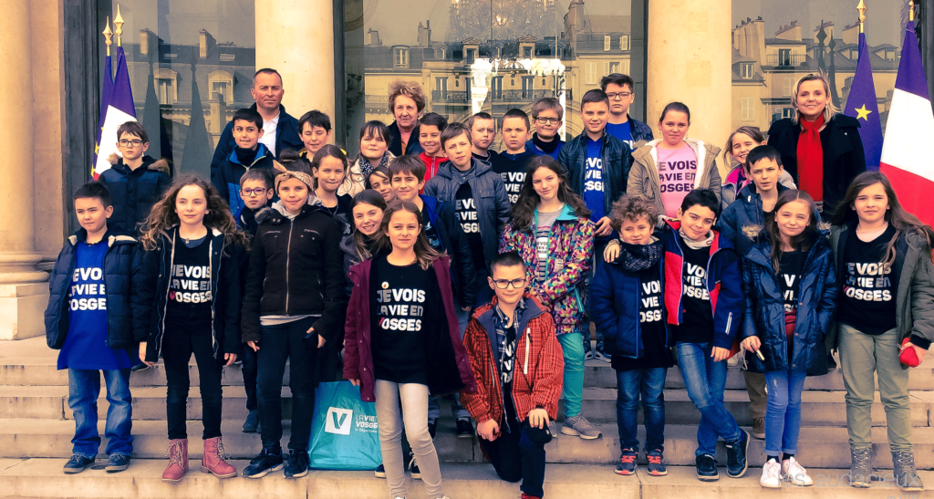des écoliers à l'élysée deycimont ©DR